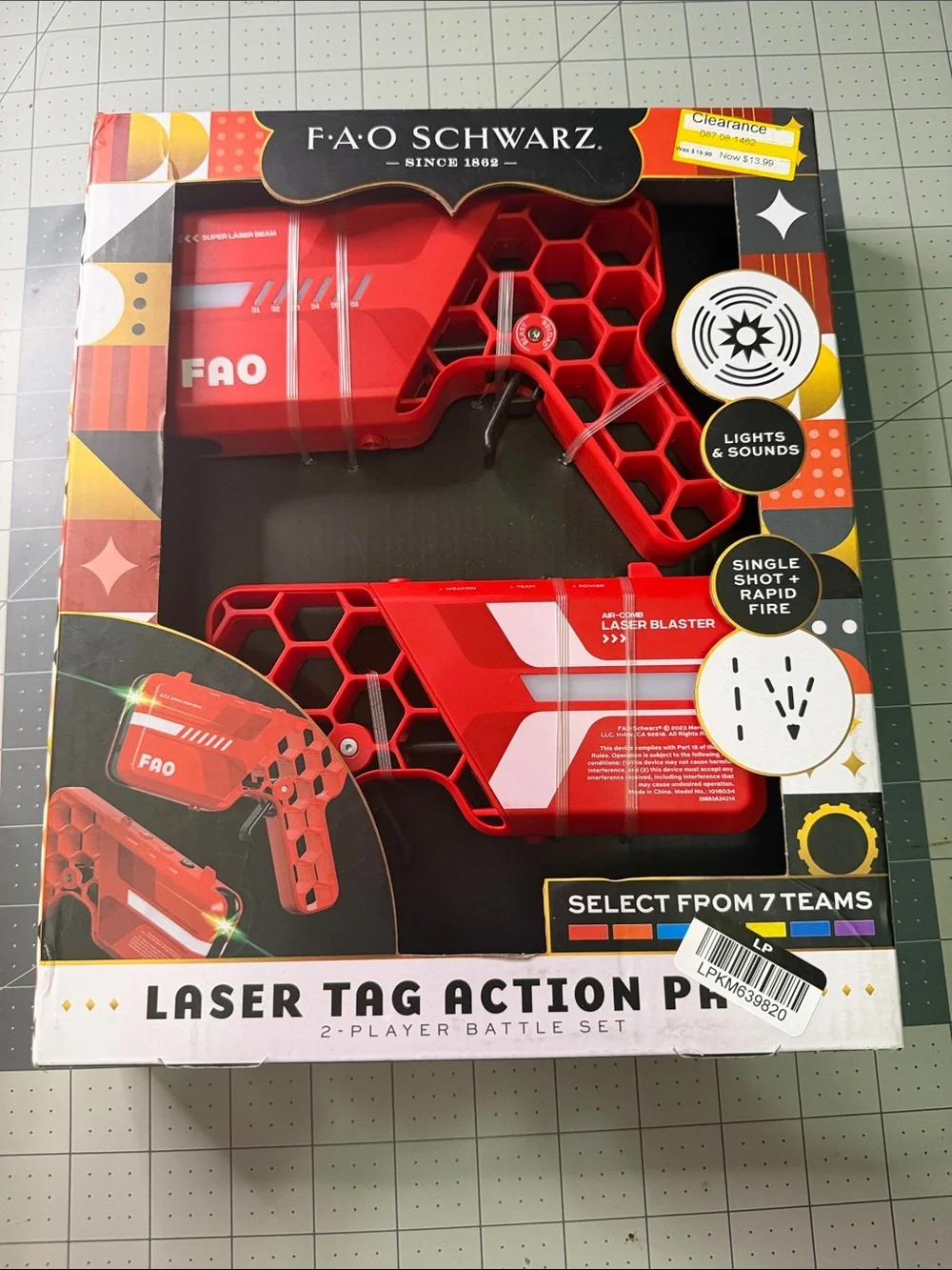 FAO Schwarz Red Laser Tag Action Pack - 2-Player Set